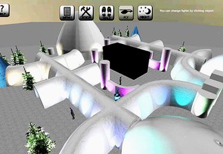  The Lapland Snow Design Application enables designing and building snow and ice environments on the Internet. 